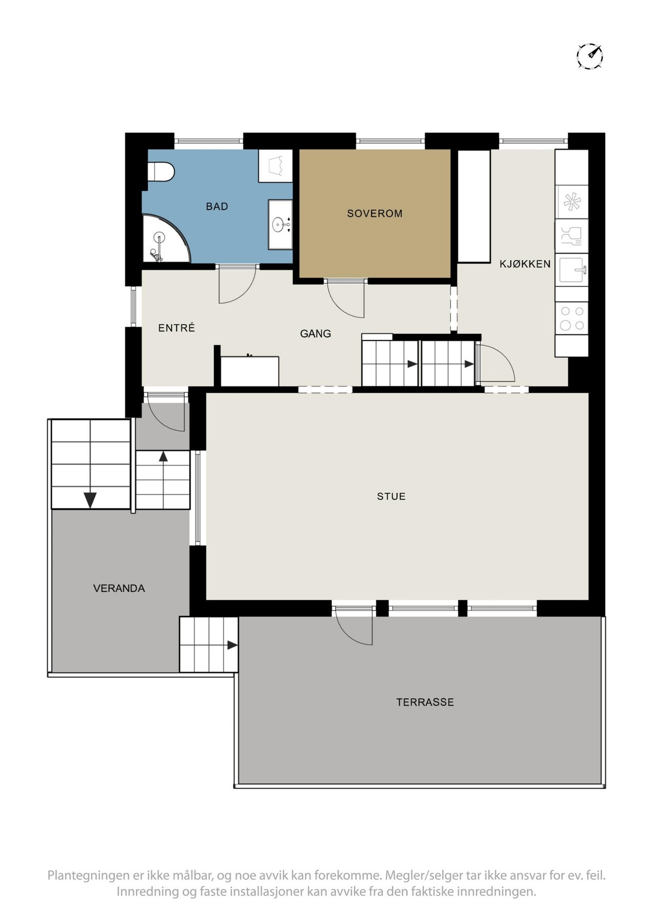 Plantegning hovedplan Galleribilde