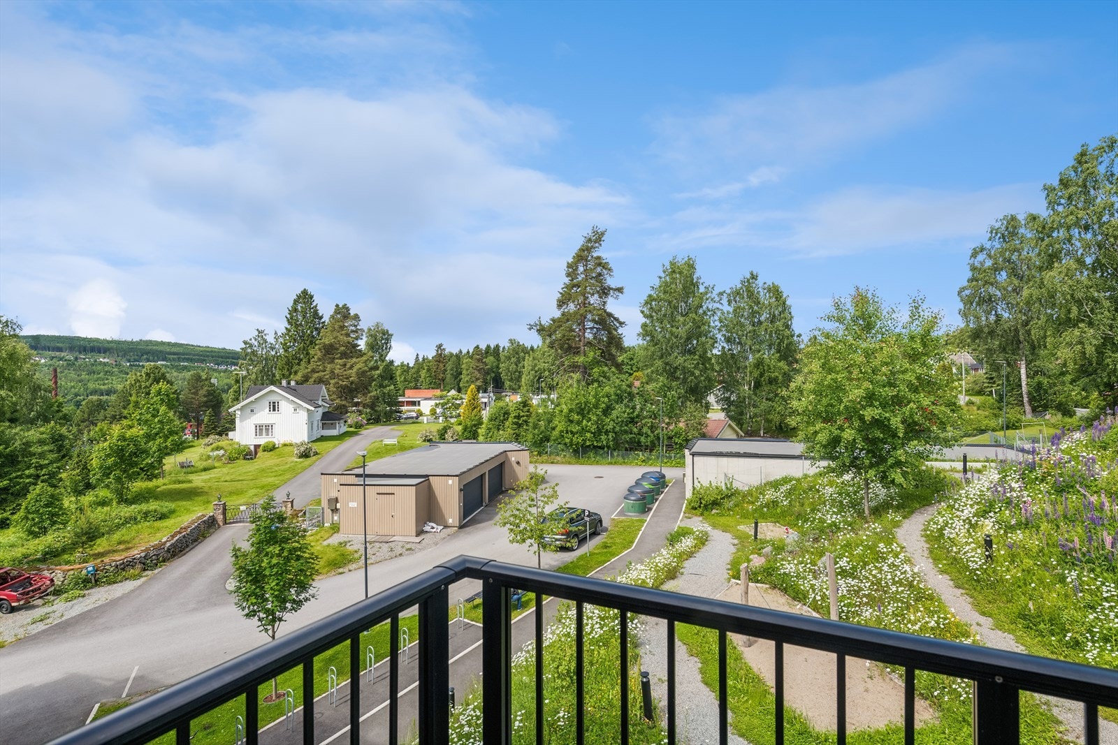 Utsikten fra balkongen. Galleribilde