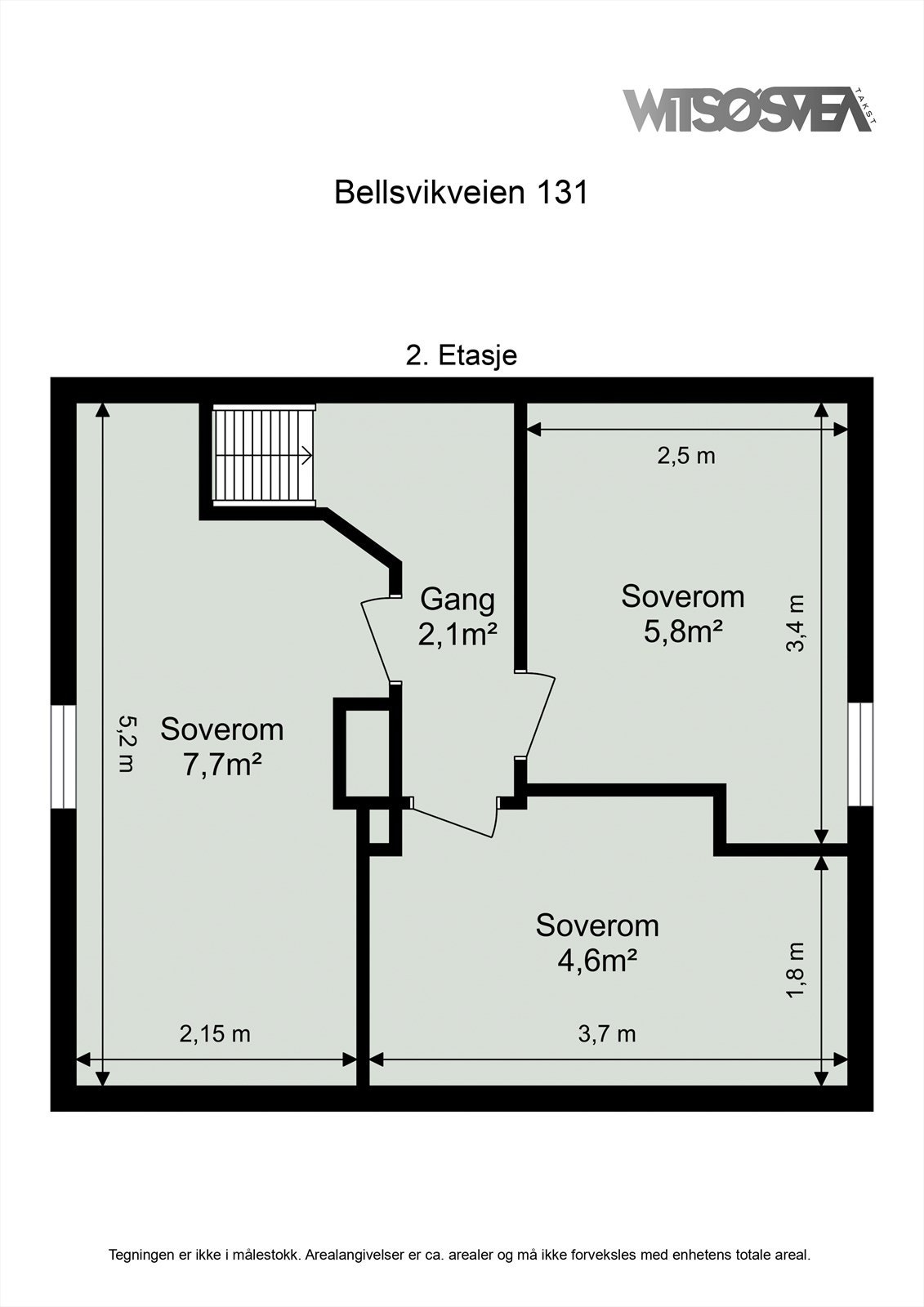 Planskisse - 2. etasje Galleribilde