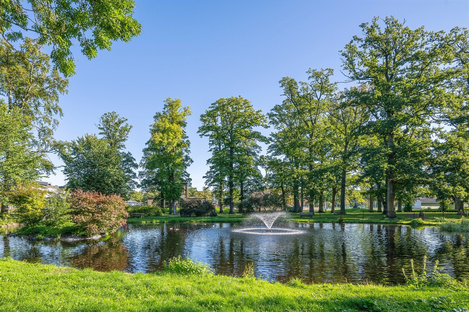 Lystlunden, en kombinert park og idrettsplass. Galleribilde