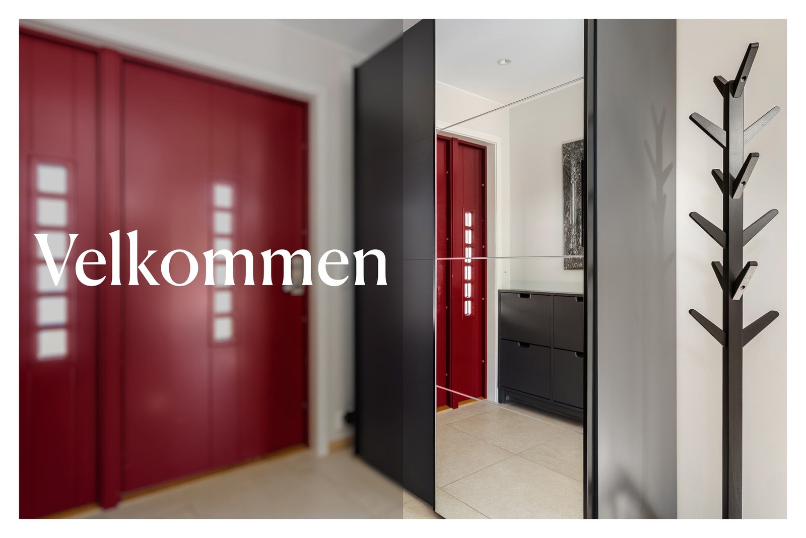 Velkommen - i gangen er det et stort garderobeskap Galleribilde