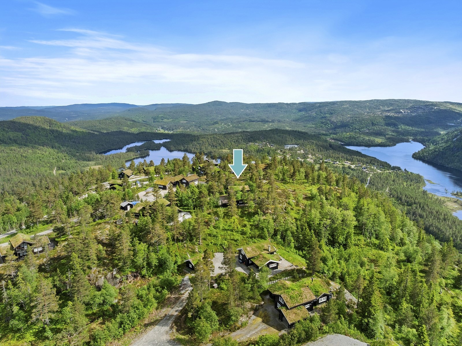 Hytta ligger i Gautefall Panorama, et etablert og attraktivt hytteområde. Galleribilde