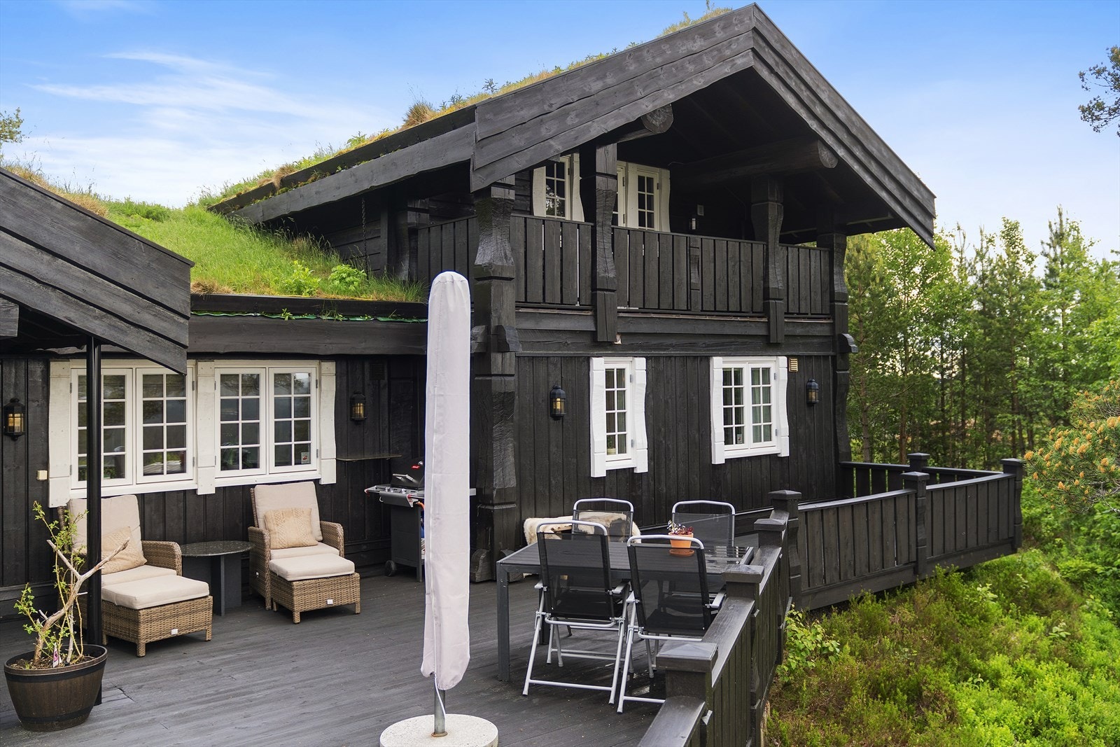 Her er god plass til møblering ute i flere soner. Galleribilde
