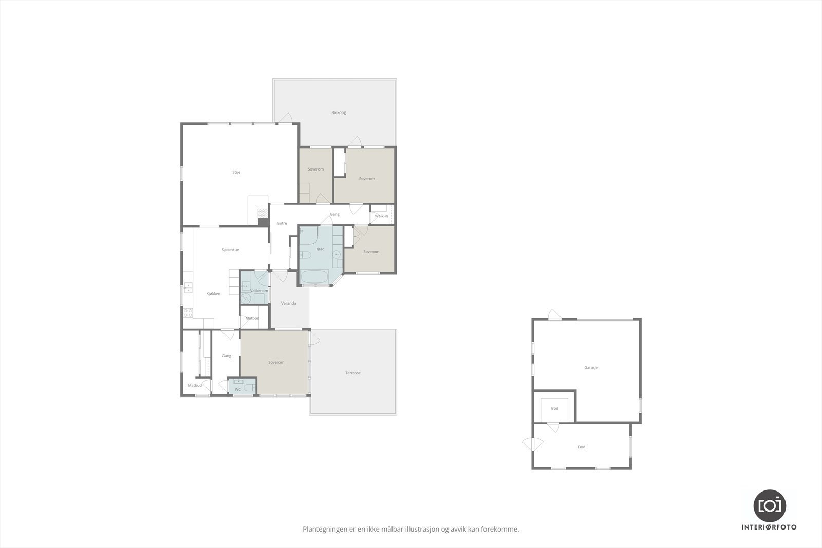 Plantegning Galleribilde