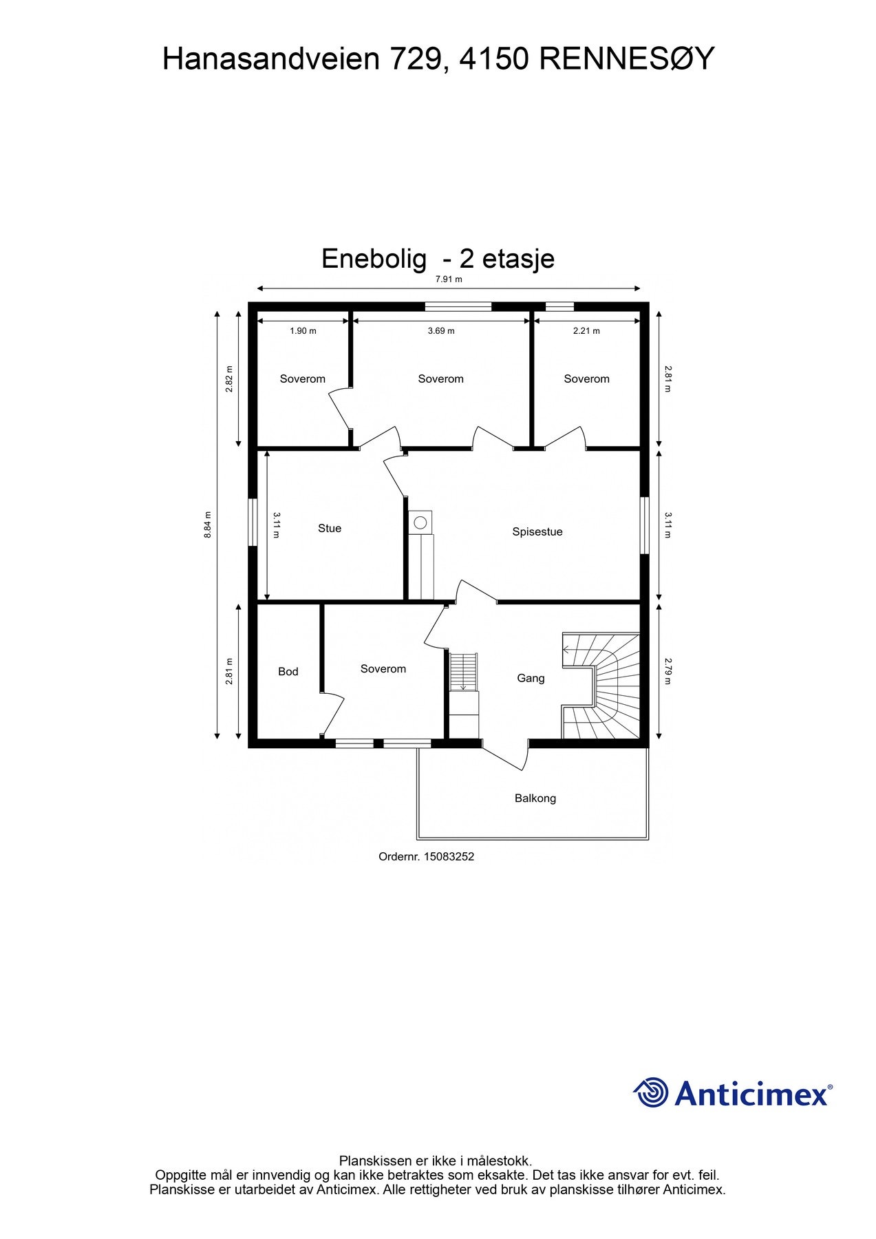 Planskisse 2. etasje Galleribilde