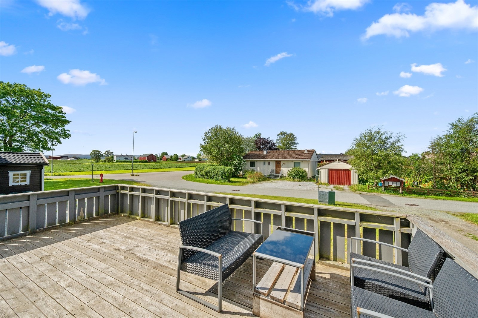 Verandaen er på hele 31,2 m² Galleribilde