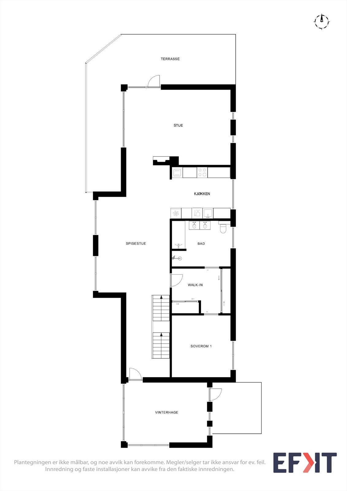 Plantegning hovedetasje Galleribilde