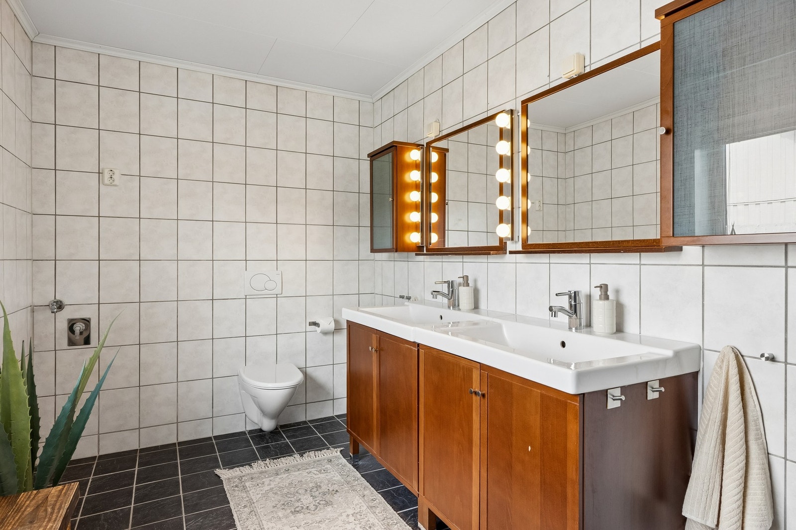 Badet ble renovert samtidig som den øvrige rehabiliteringen i 2007/08 Galleribilde