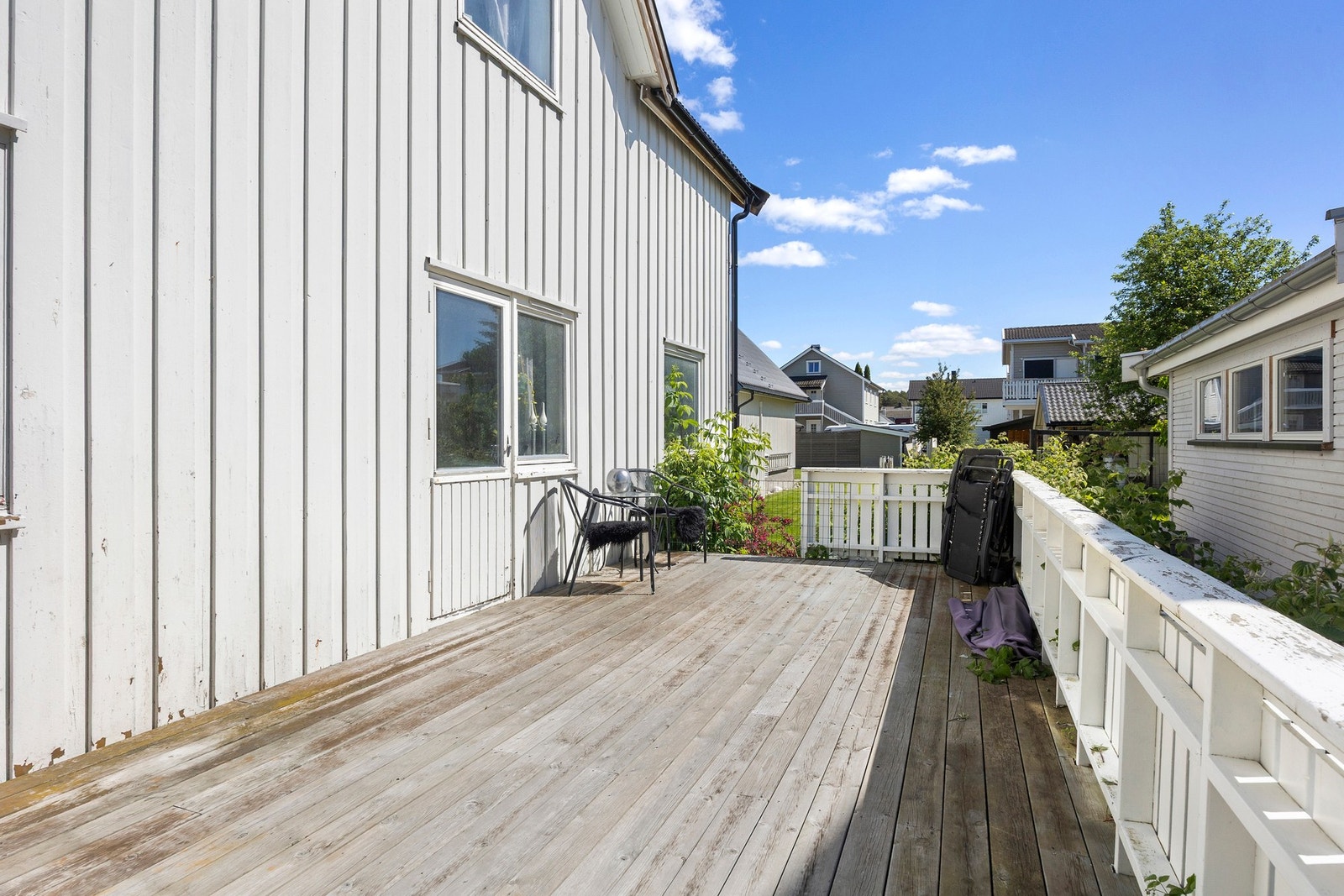 Stor terrasse på 25kvm. Galleribilde