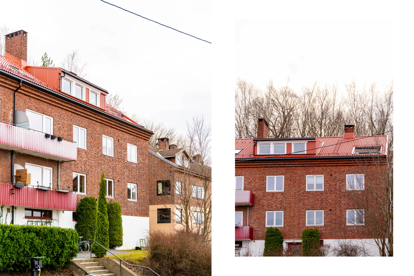 Ombygging fra loft til leilighet ble gjennomført ca 1988, mens takopplettet ble gjort i 2002 Galleribilde