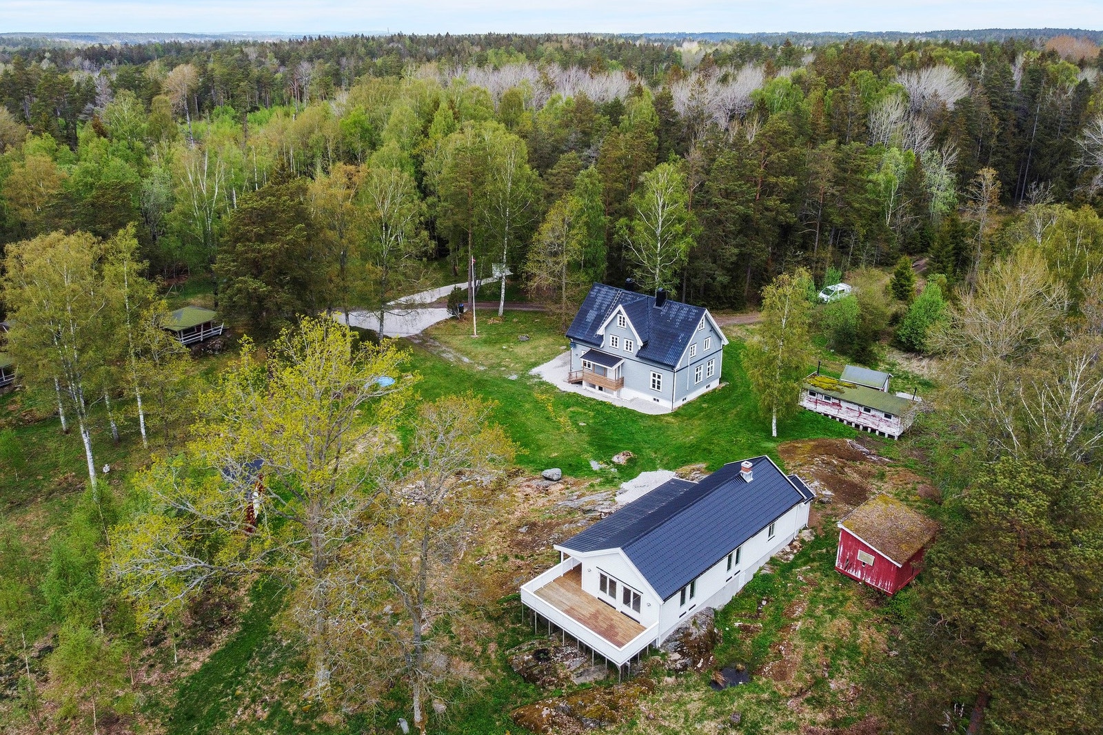 Dronebilde av eiendommen Galleribilde
