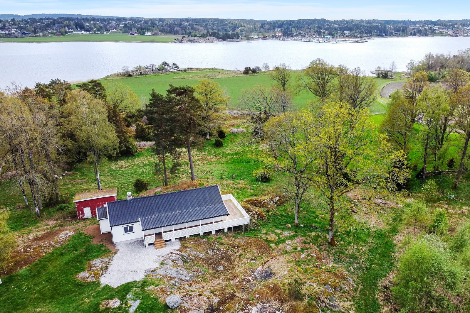 Dronebilde av eiendommen Galleribilde