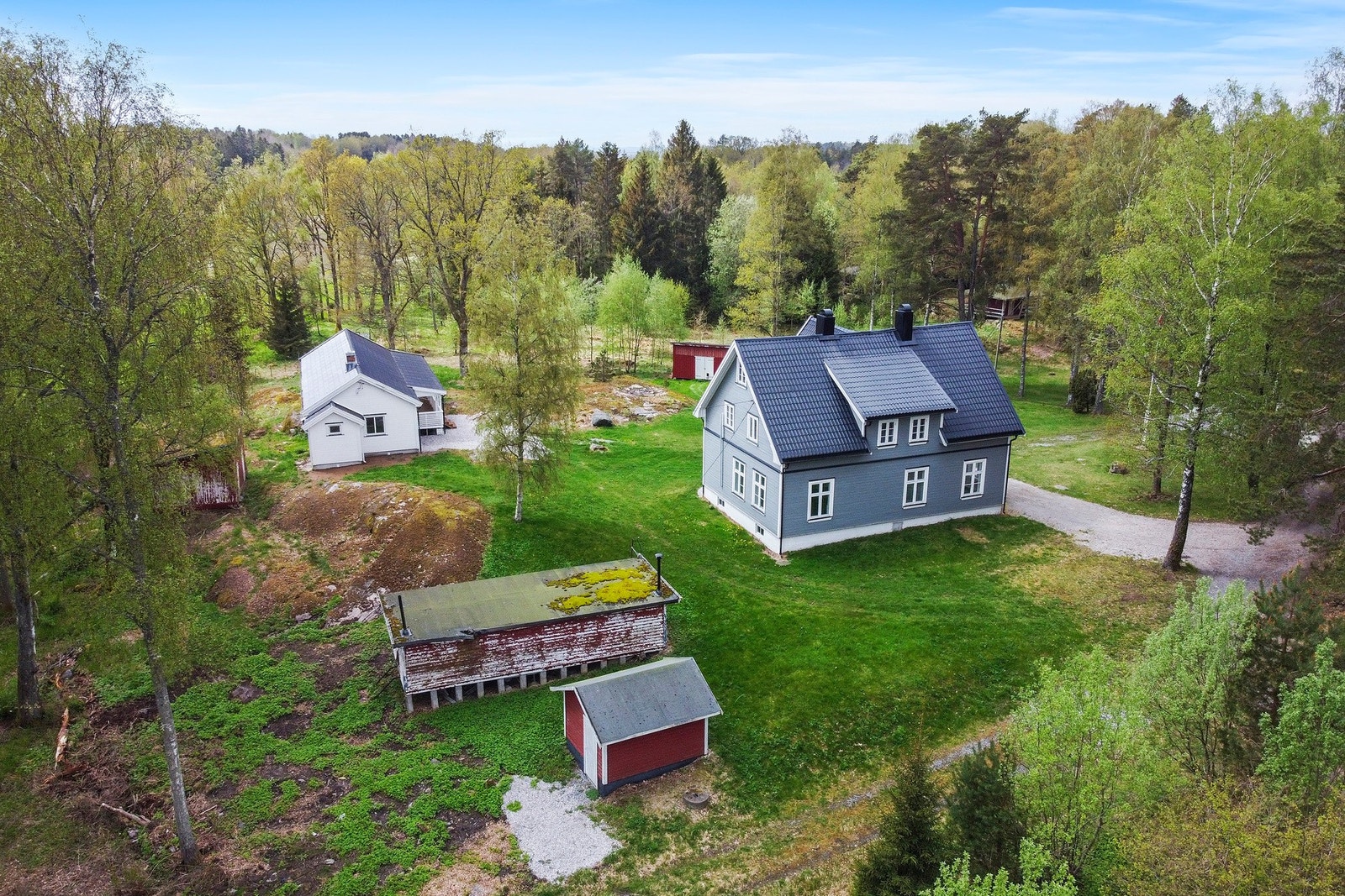 Dronebilde av eiendommen Galleribilde