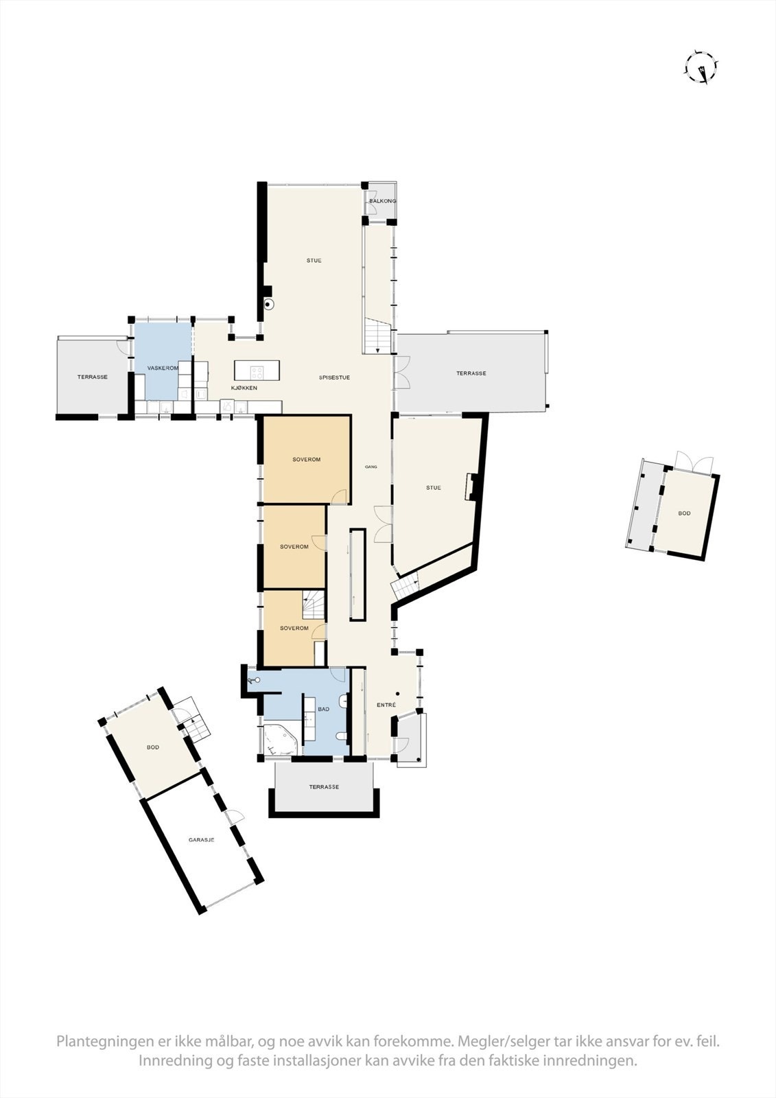 Plantegning hovedplan Galleribilde