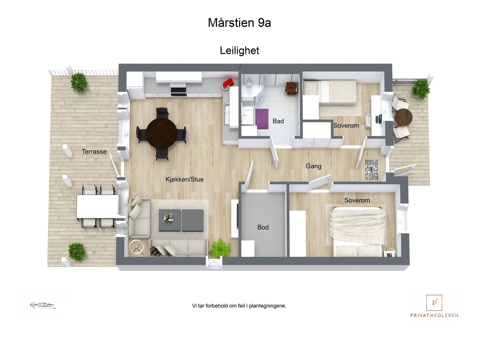Plantegning Galleribilde