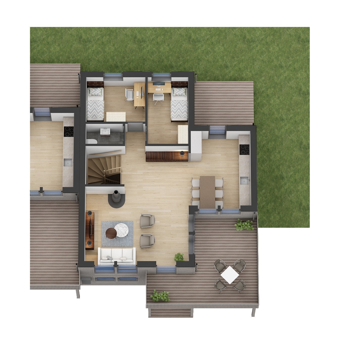Plantegning 2. etasje Galleribilde