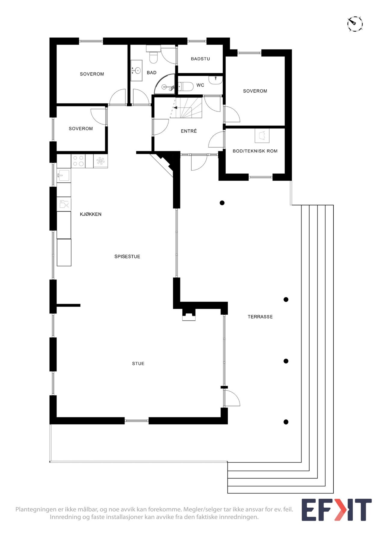 Plantegning hovedetasje Galleribilde