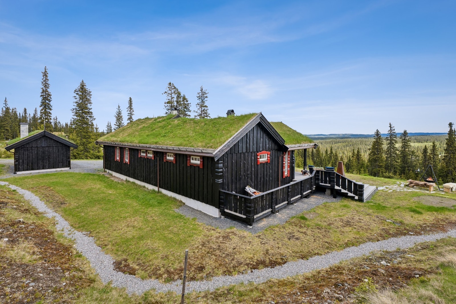 Hytta ligger med lett adkomst hele året. Galleribilde