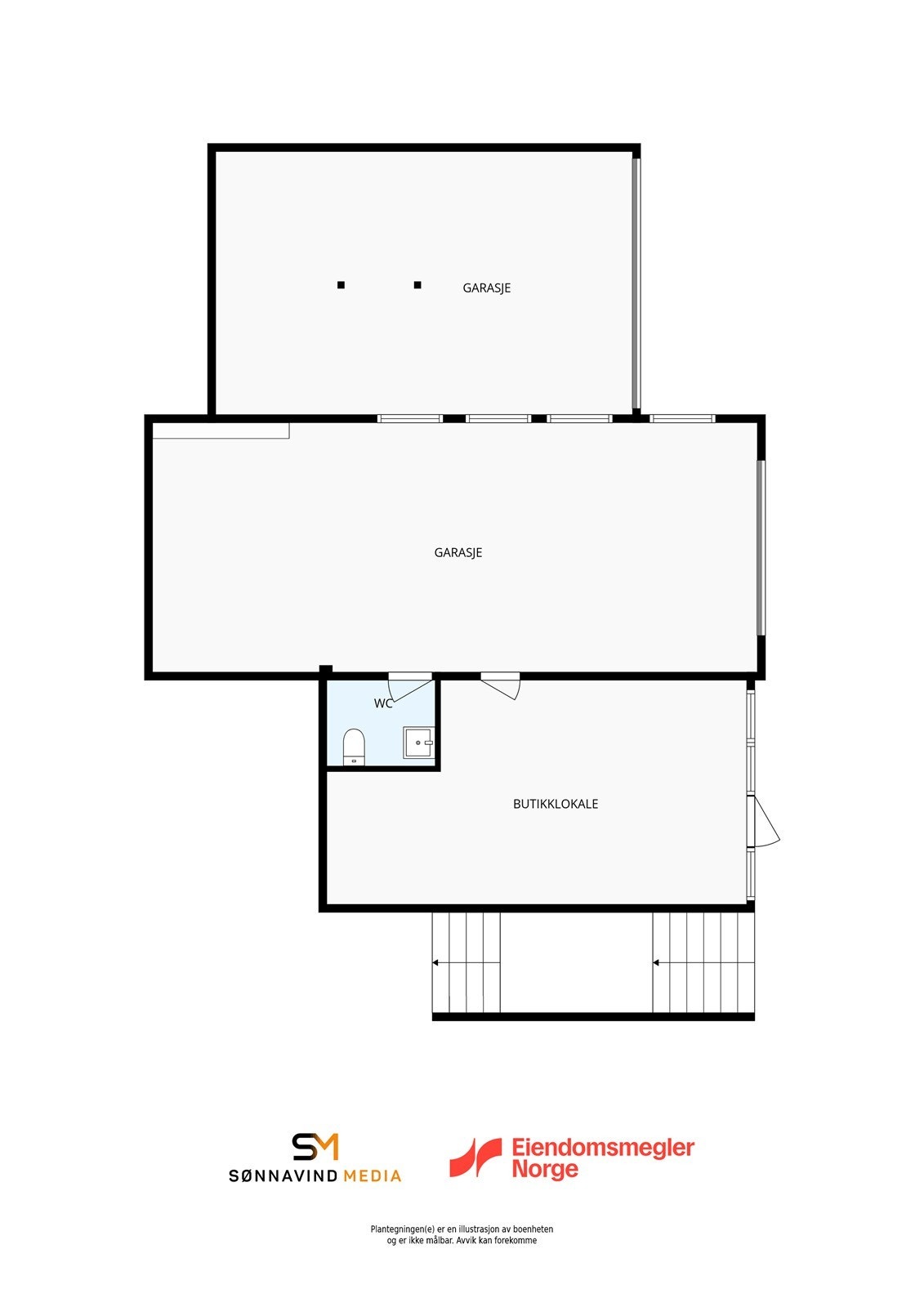 Plantegning næringsdel. Galleribilde