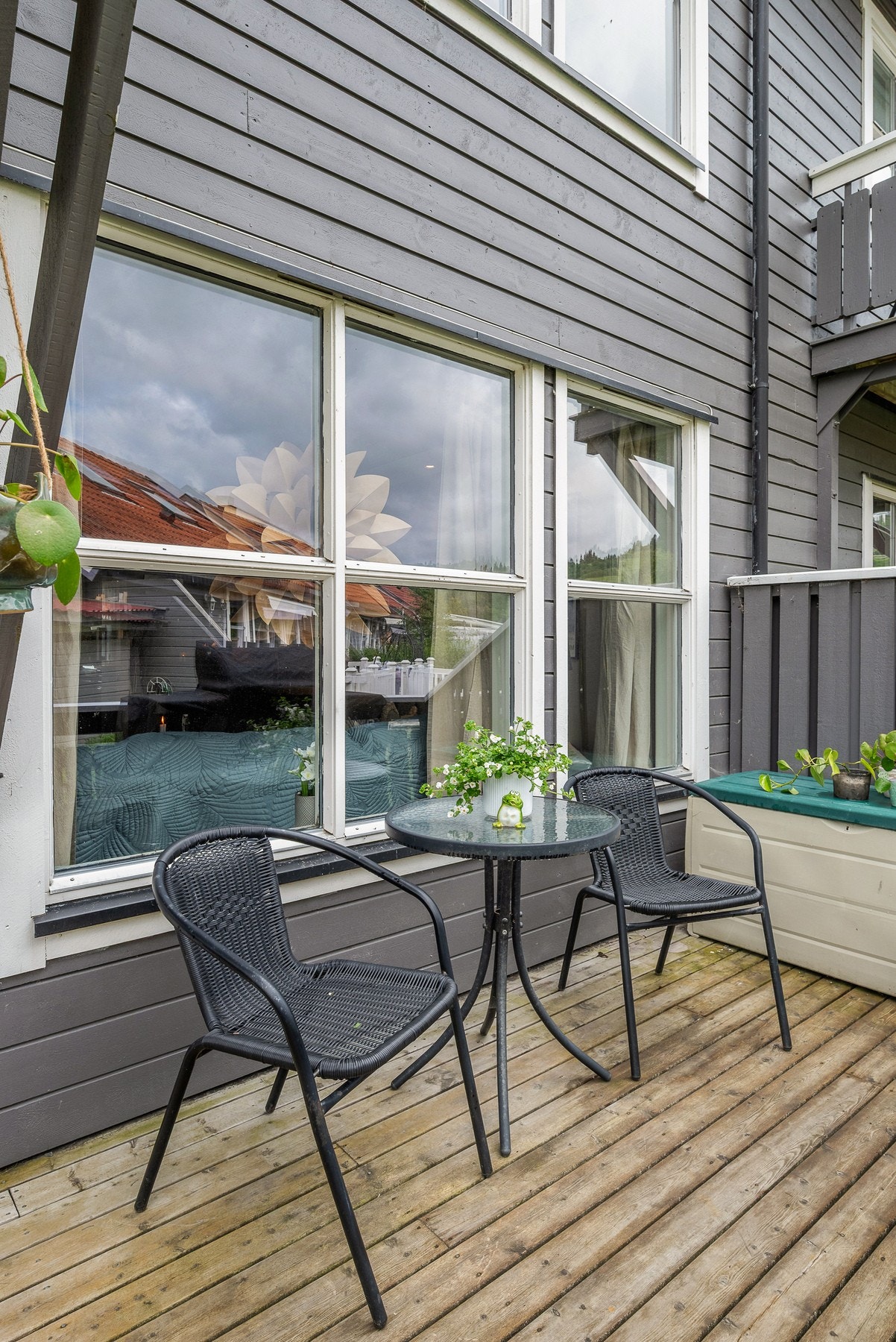 Terrassen er på 16m² Galleribilde