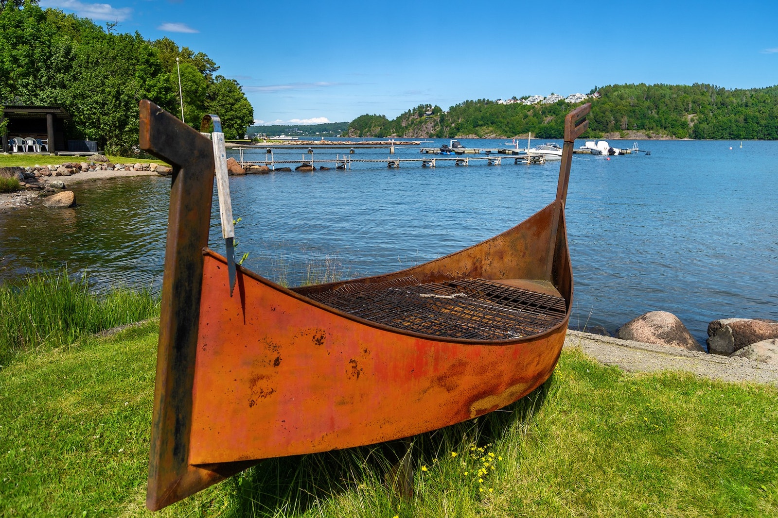 Grillplass for ekte vikinger Galleribilde