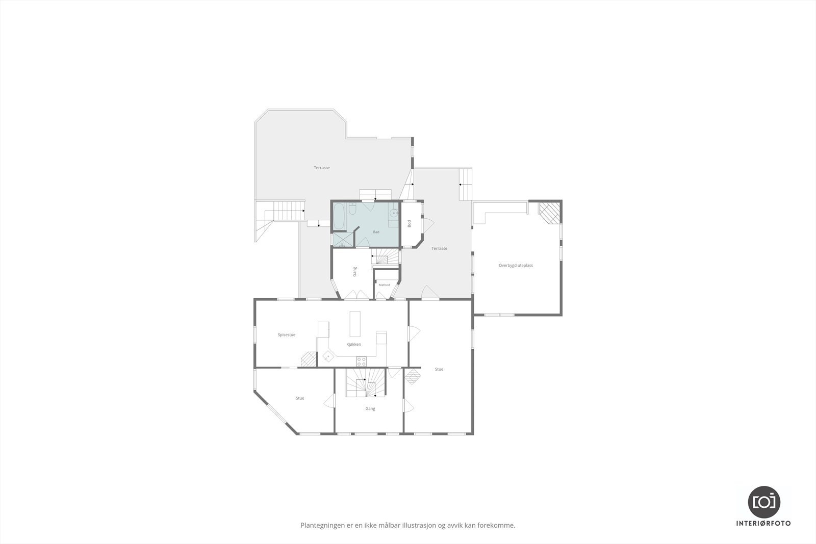Plantegning 2.etg Galleribilde