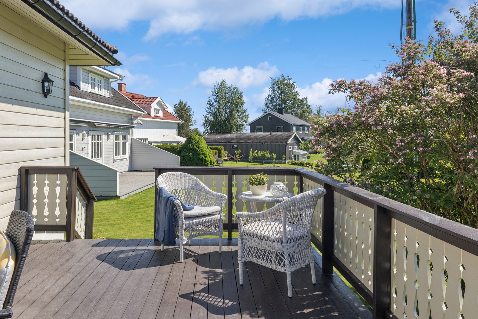 Her ligger alt til rette for å nyte sommerhalvåret ute. Galleribilde