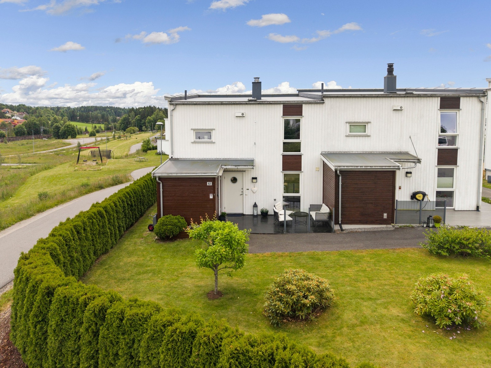 Flott forhage med meget gode solforhold Galleribilde