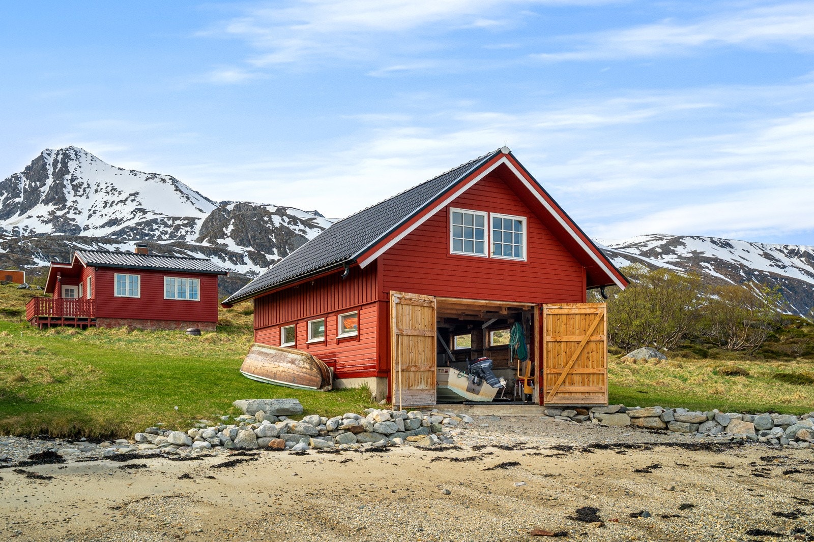 Her kan du ha båten, med direkte tilgang til sjøen.