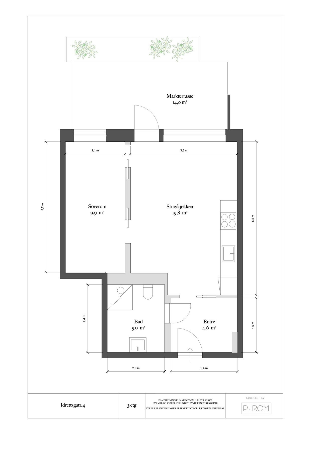 Plantegning. Galleribilde