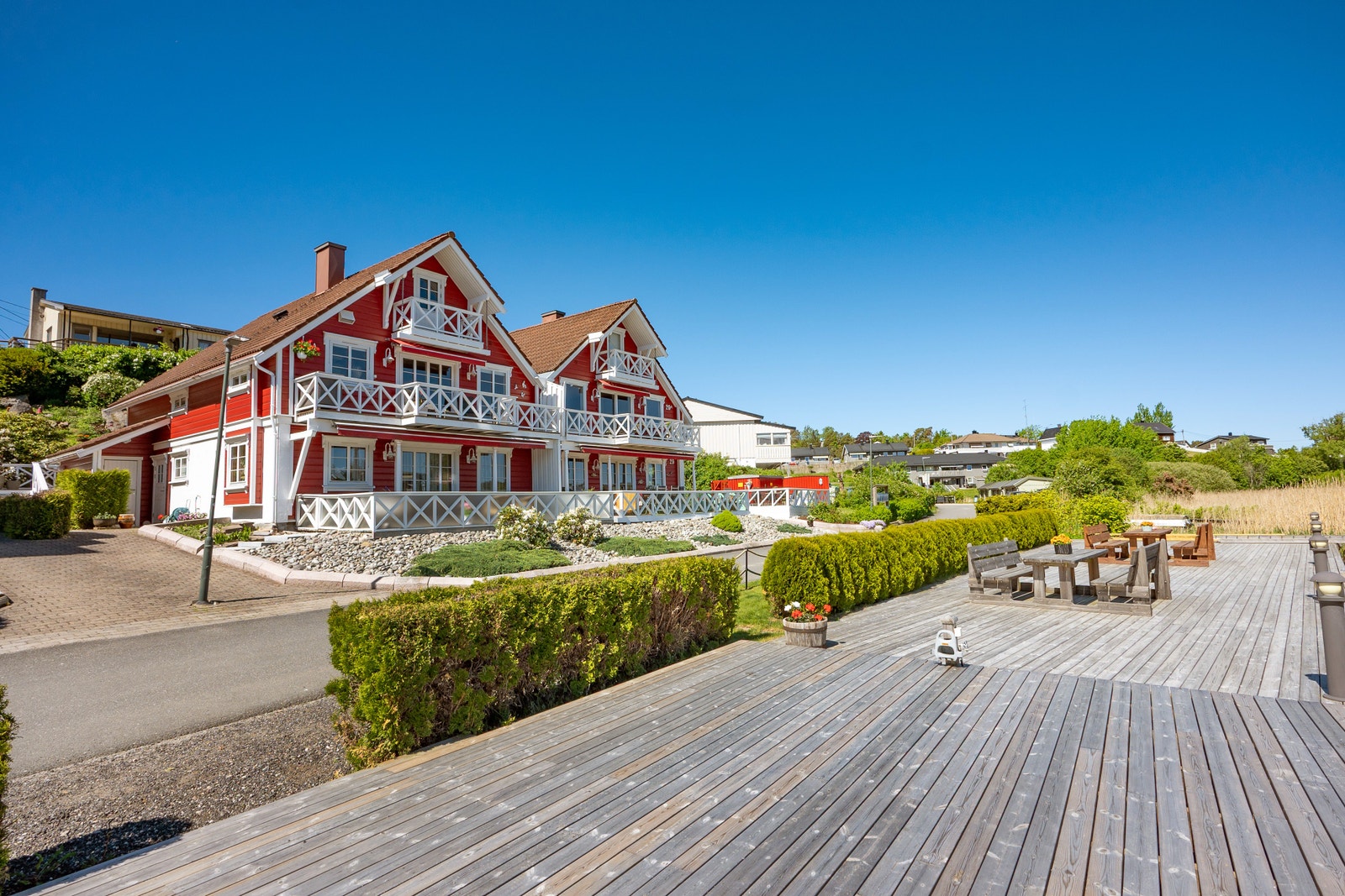 Bilde tatt fra nabo brygge Galleribilde