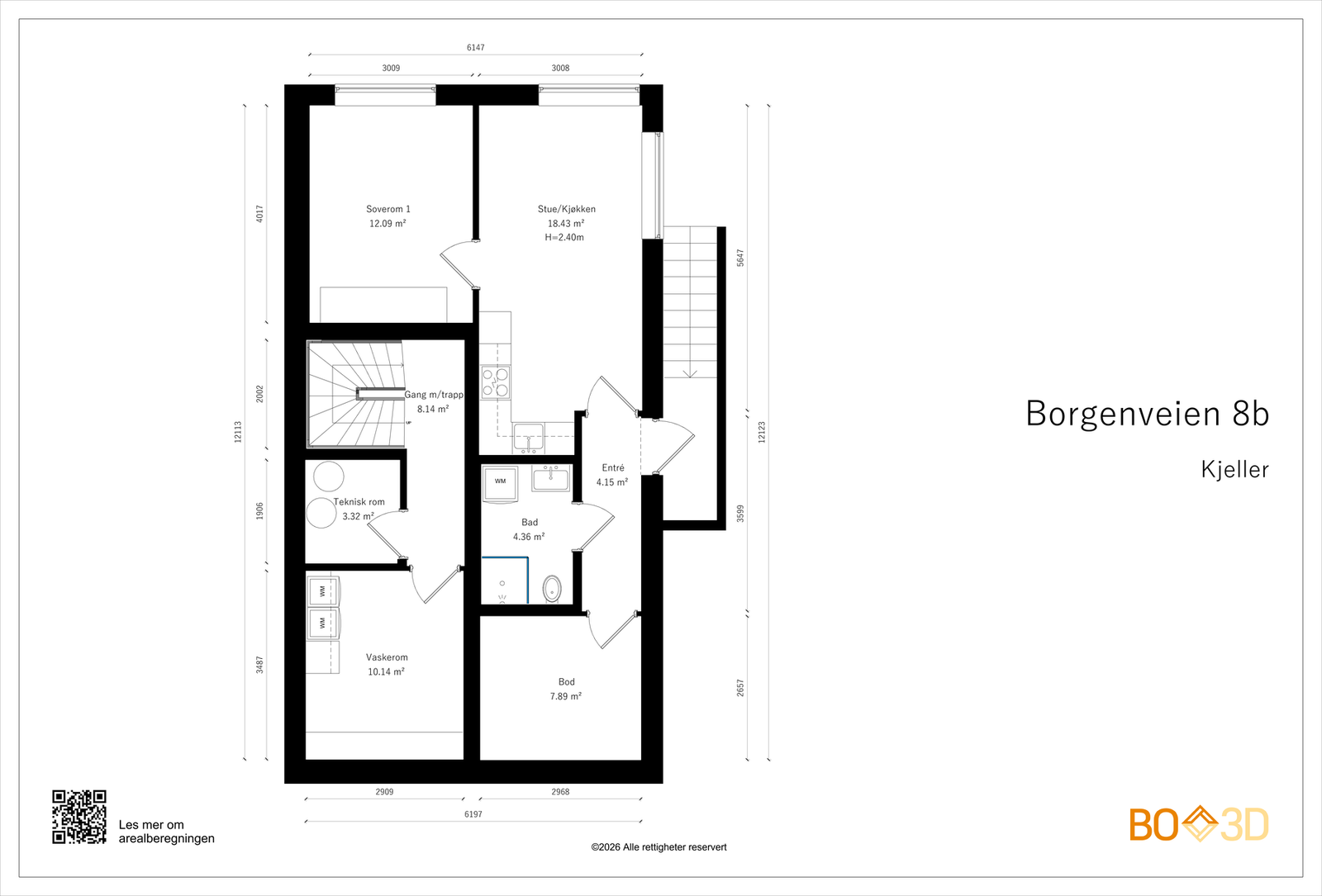 Plantegning underetasje Galleribilde