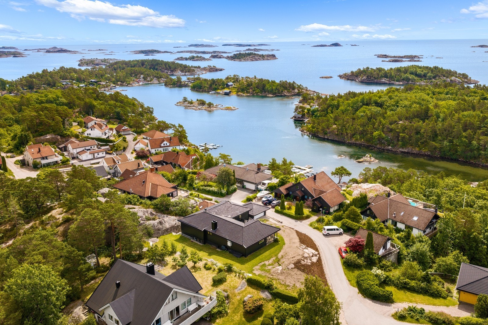 Idyllisk plassering Galleribilde