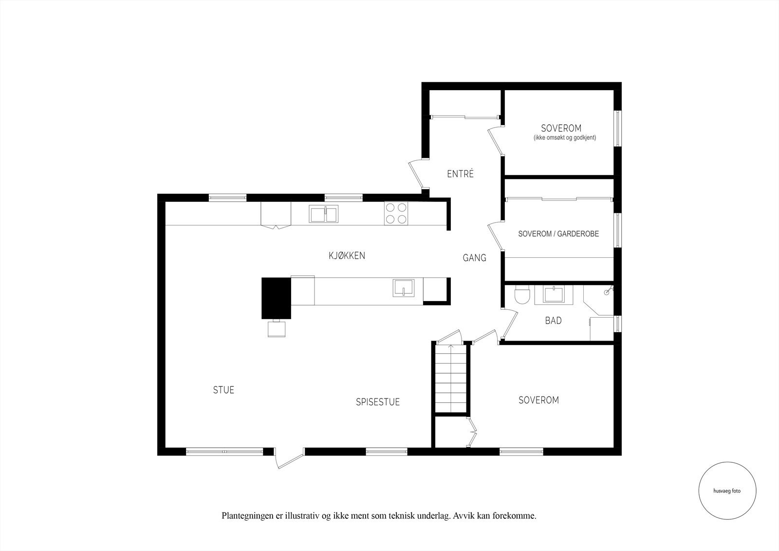Plantegning hovedetasje Galleribilde