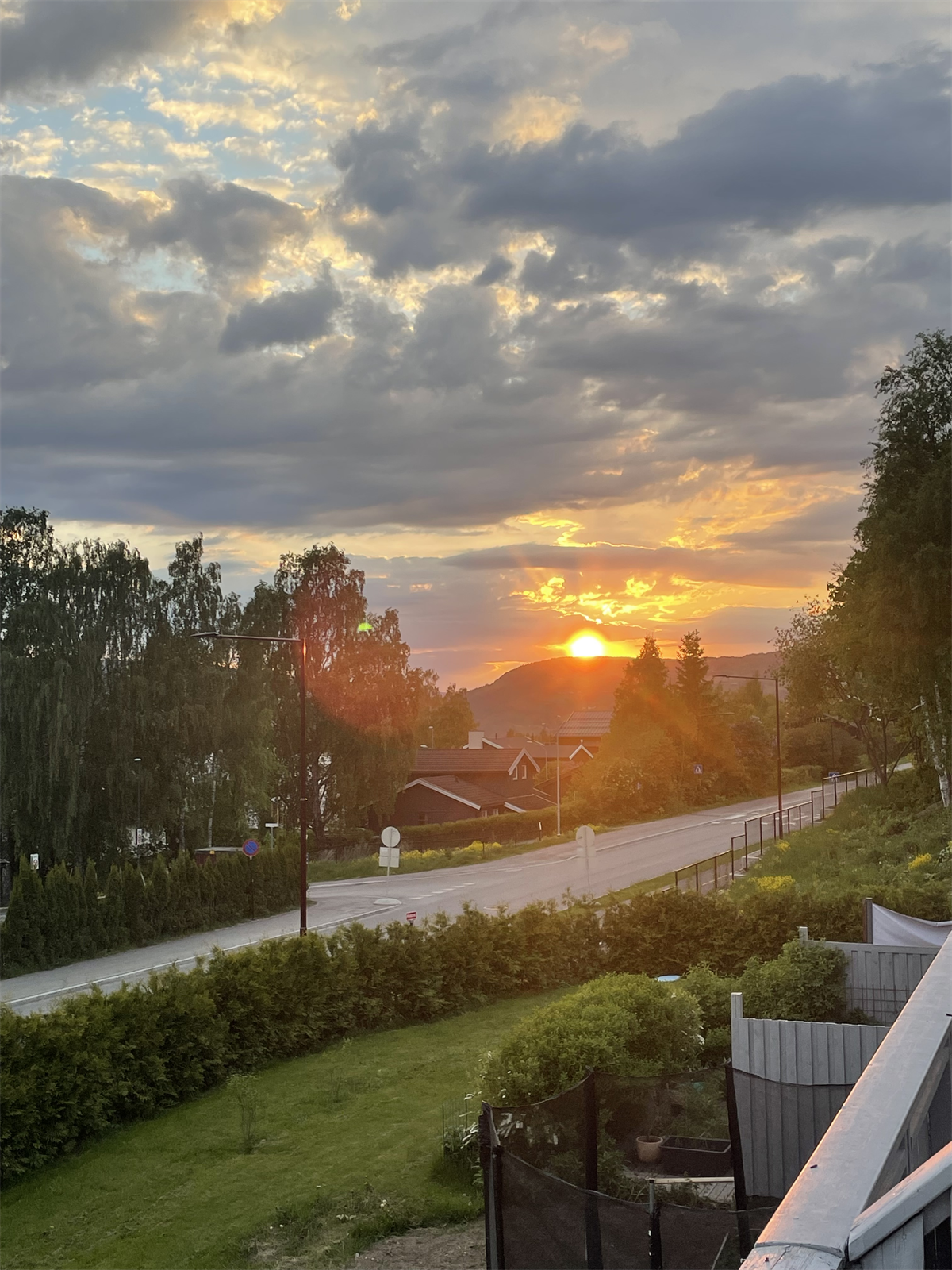 Selgers foto - solnedgang fra veranda Galleribilde