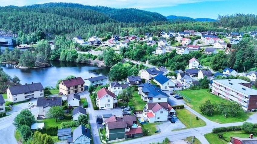 Flott utsikt Galleribilde