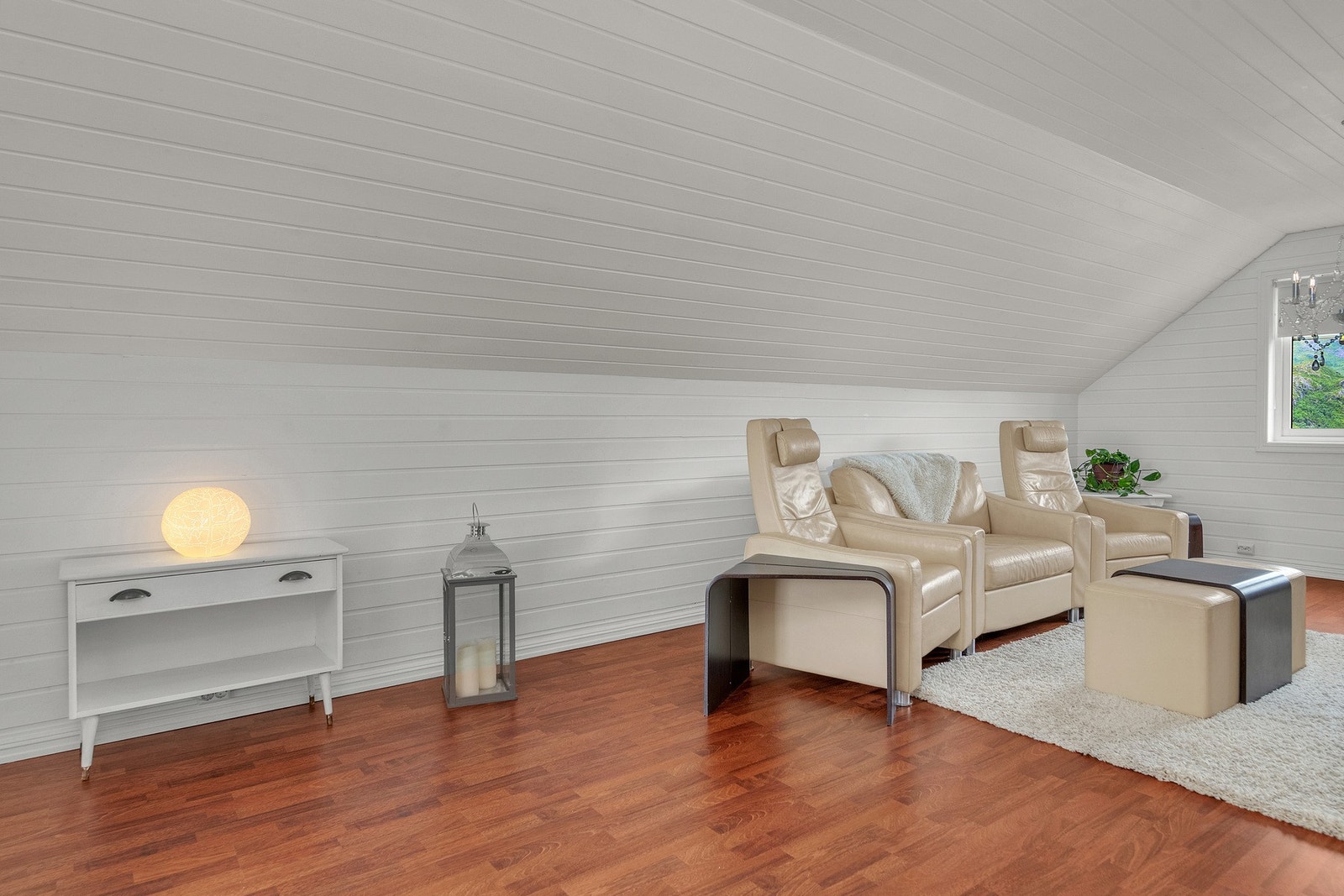 Her er det god plass til å innrede en hyggelig oppholdssone Galleribilde
