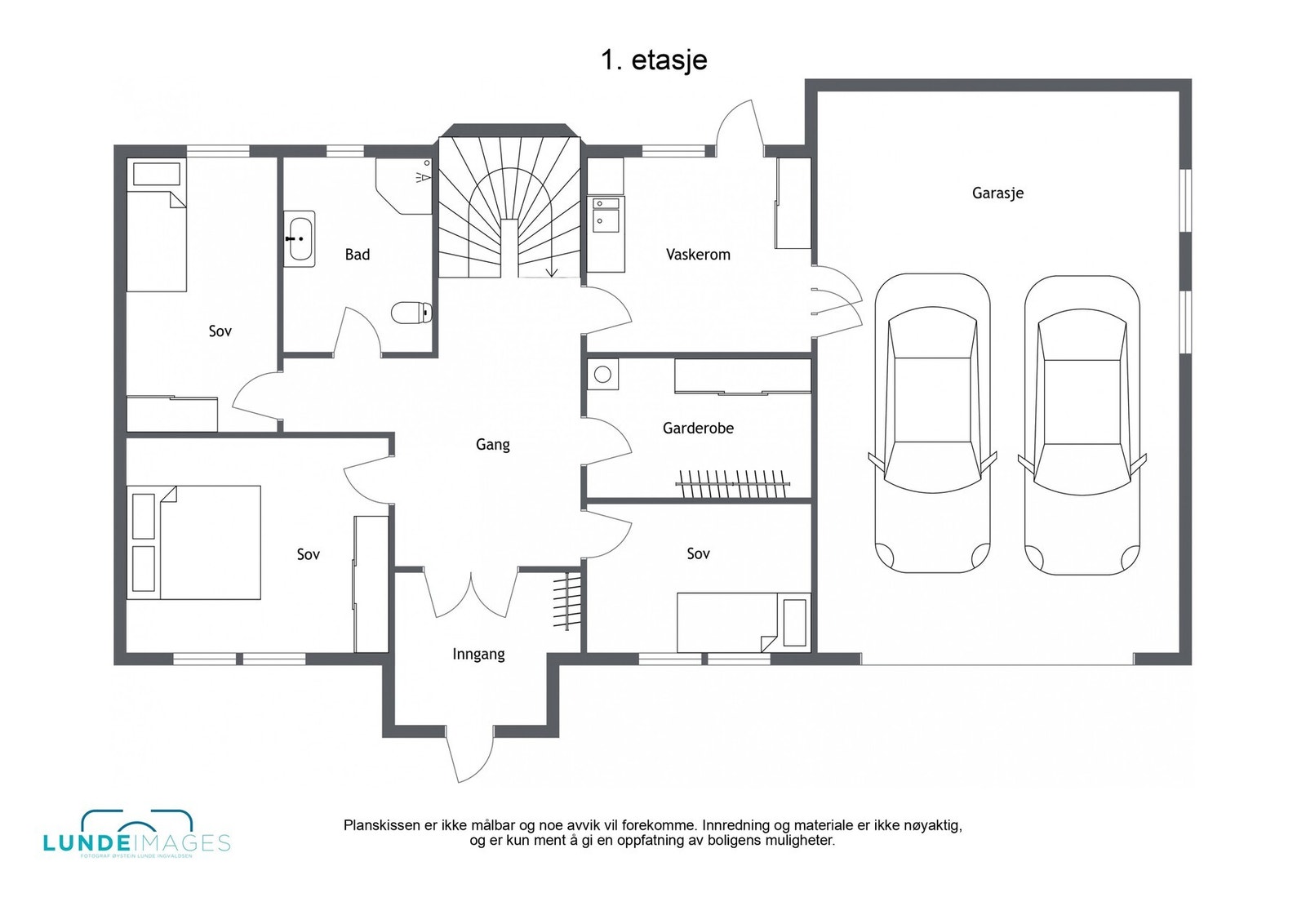 Planskisse 1.etasje Galleribilde