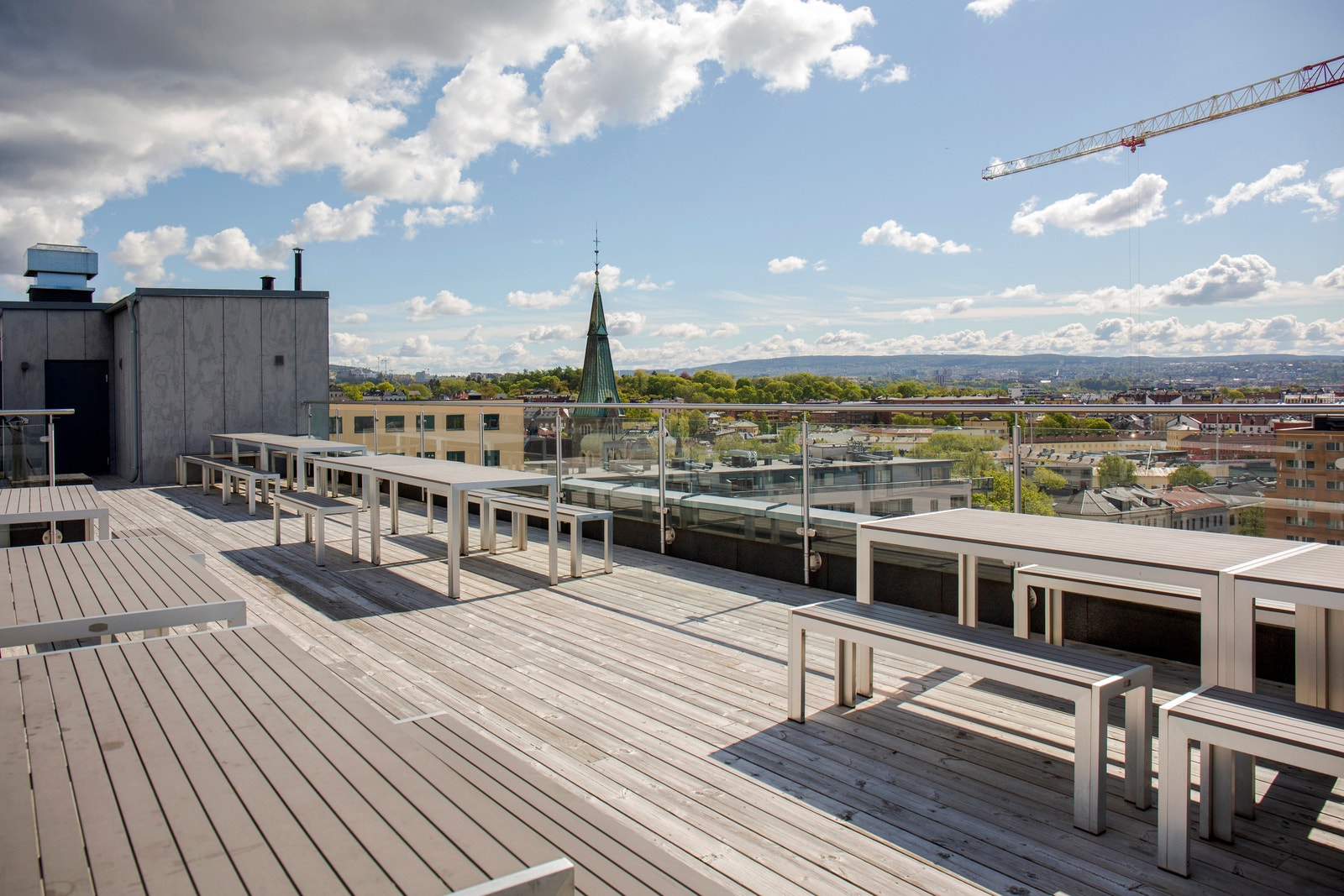Takterrasse. Galleribilde