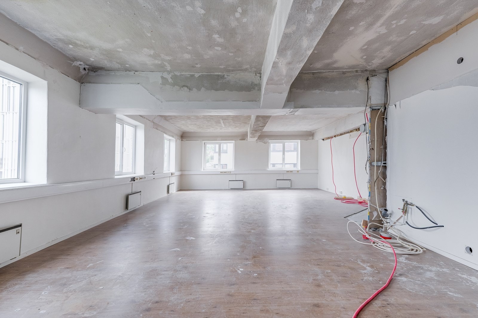 BTA 260 m² i 5. etasje klar for innredning.