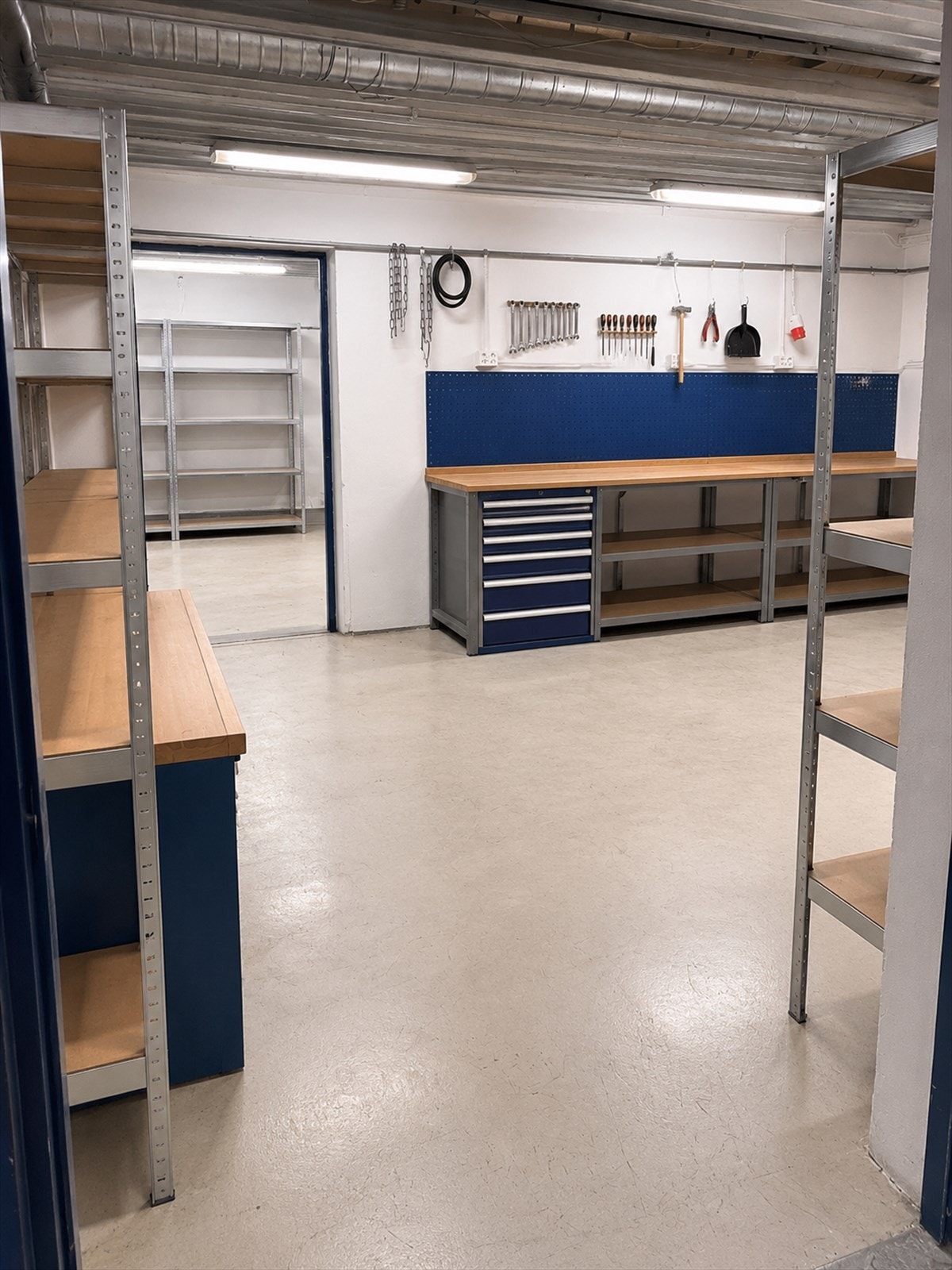 Det er mange bruksområder i lagerrommene Galleribilde
