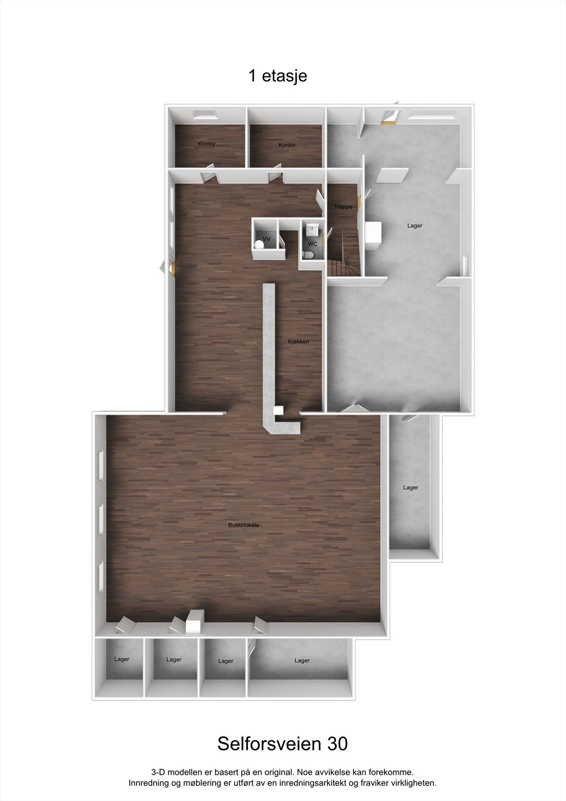 Planskisse 1. etasje Galleribilde