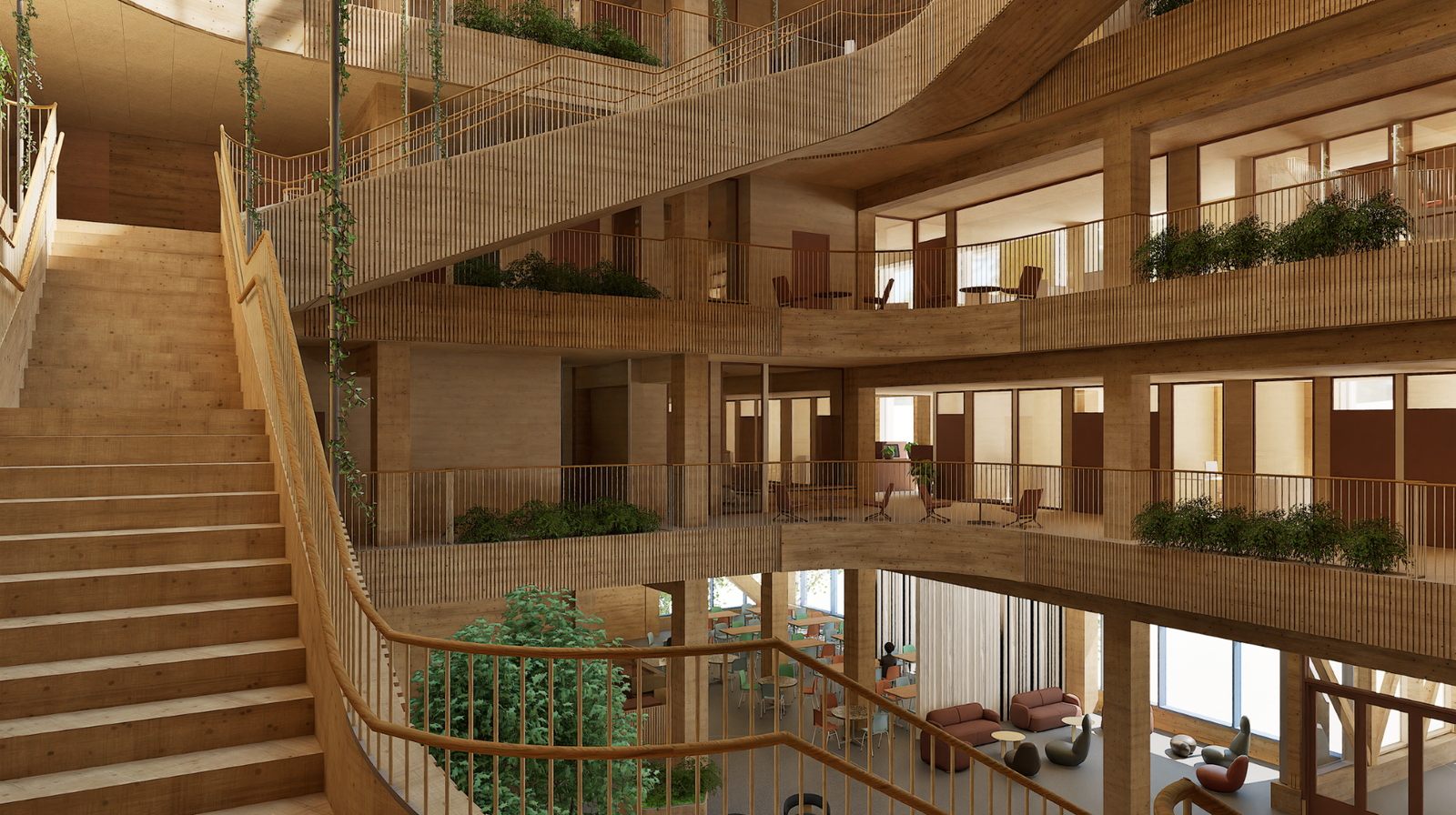 Arkitektur utviklet for trivsel, samhandling og fleksibilitet. Galleribilde