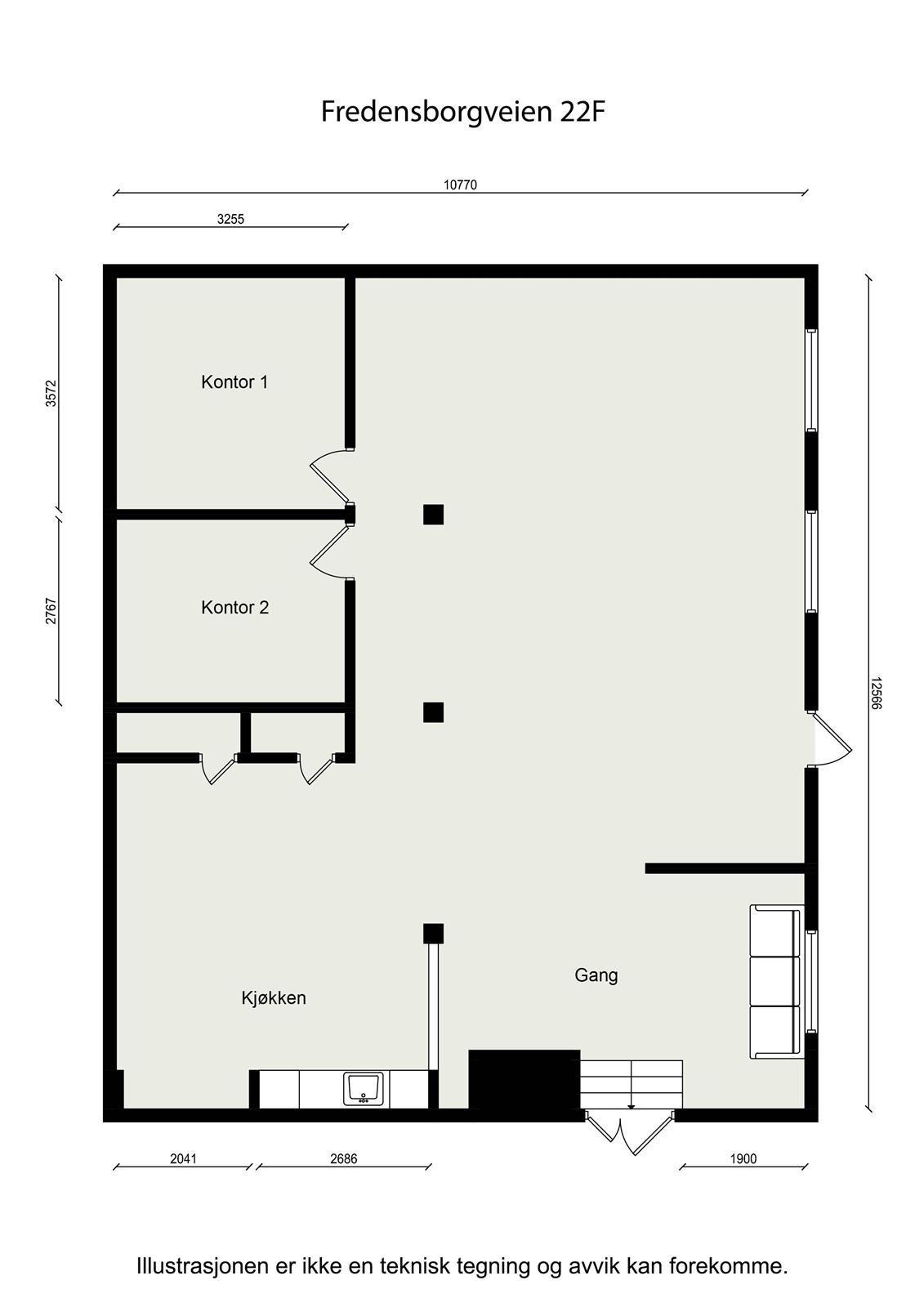 Plantegning Galleribilde