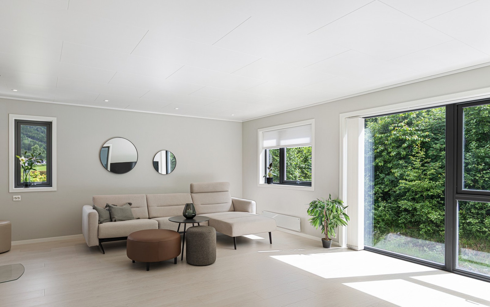 Boligen har balansert ventilasjonsanlegg med ny el-motor fra 2023. Galleribilde
