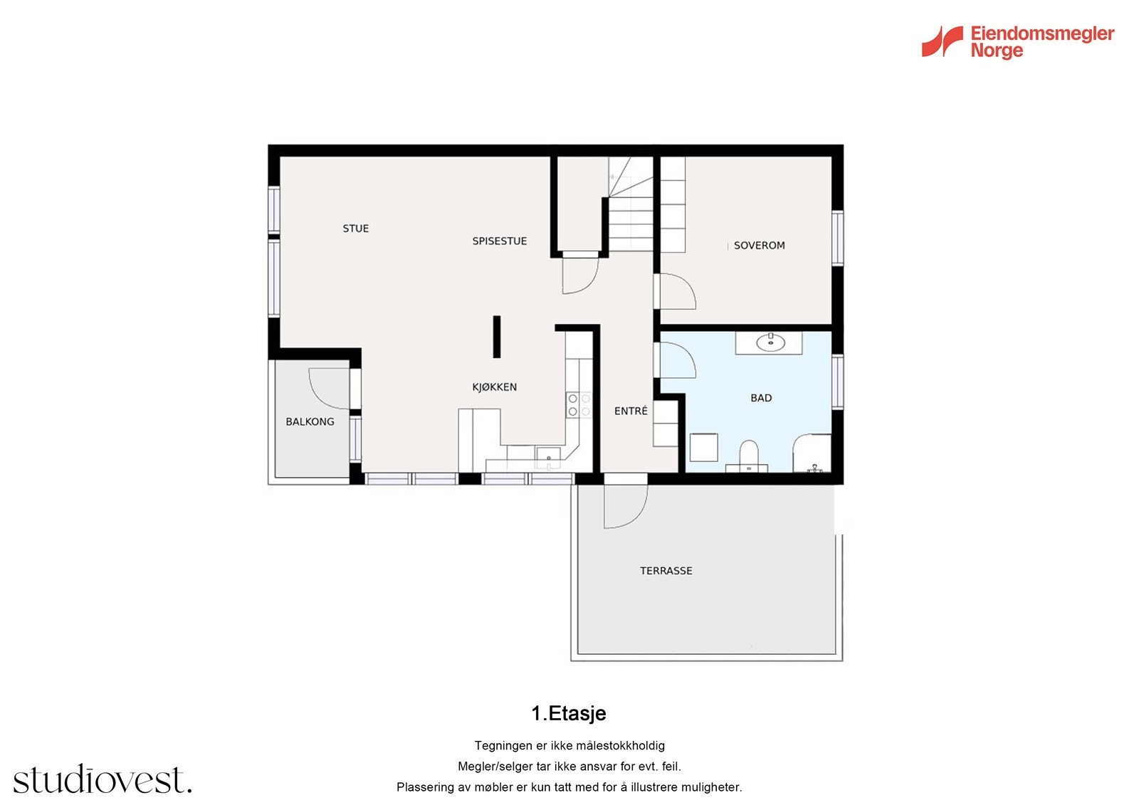 Plantegning 2. etasje Galleribilde