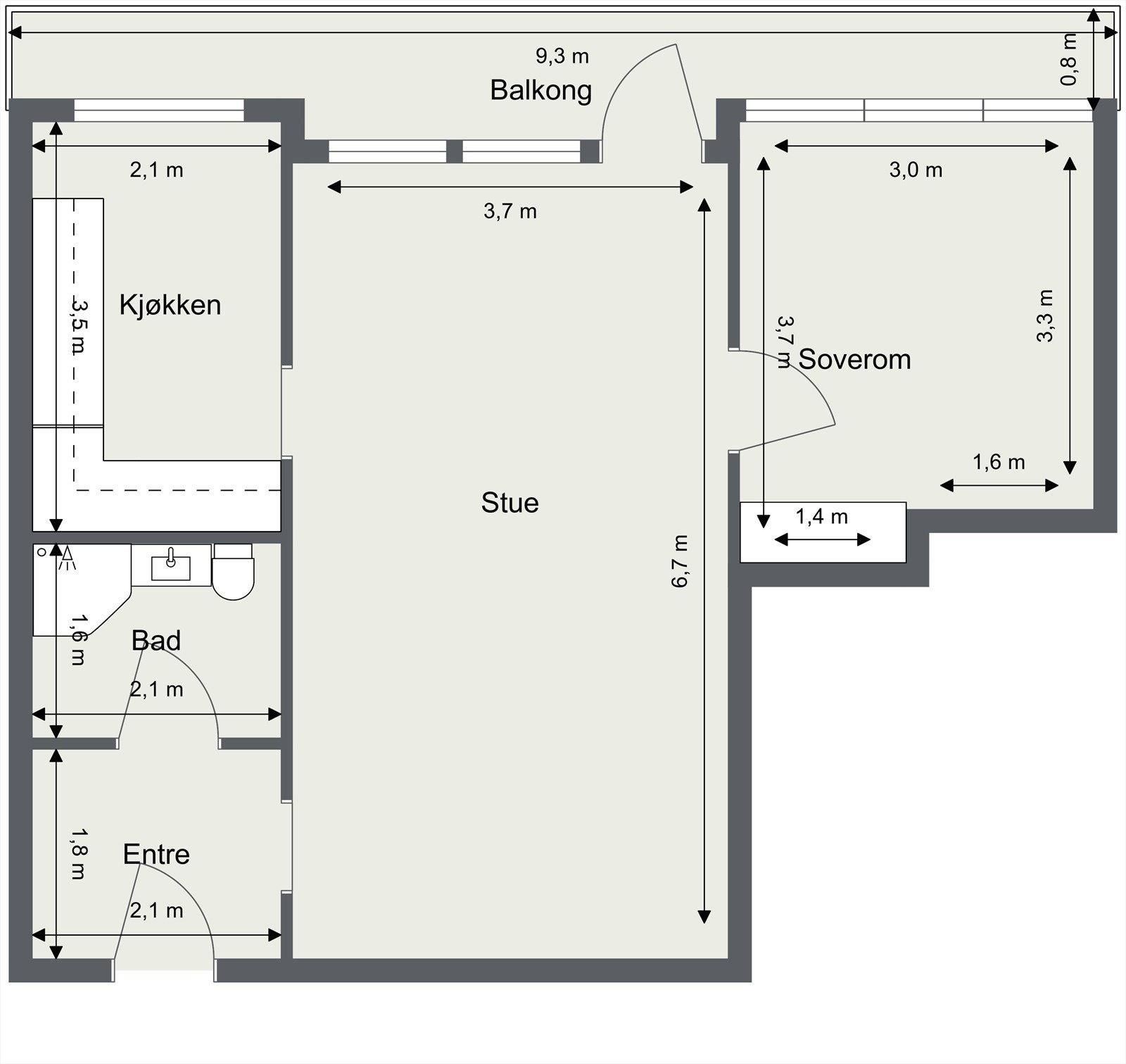 Plantegning Galleribilde