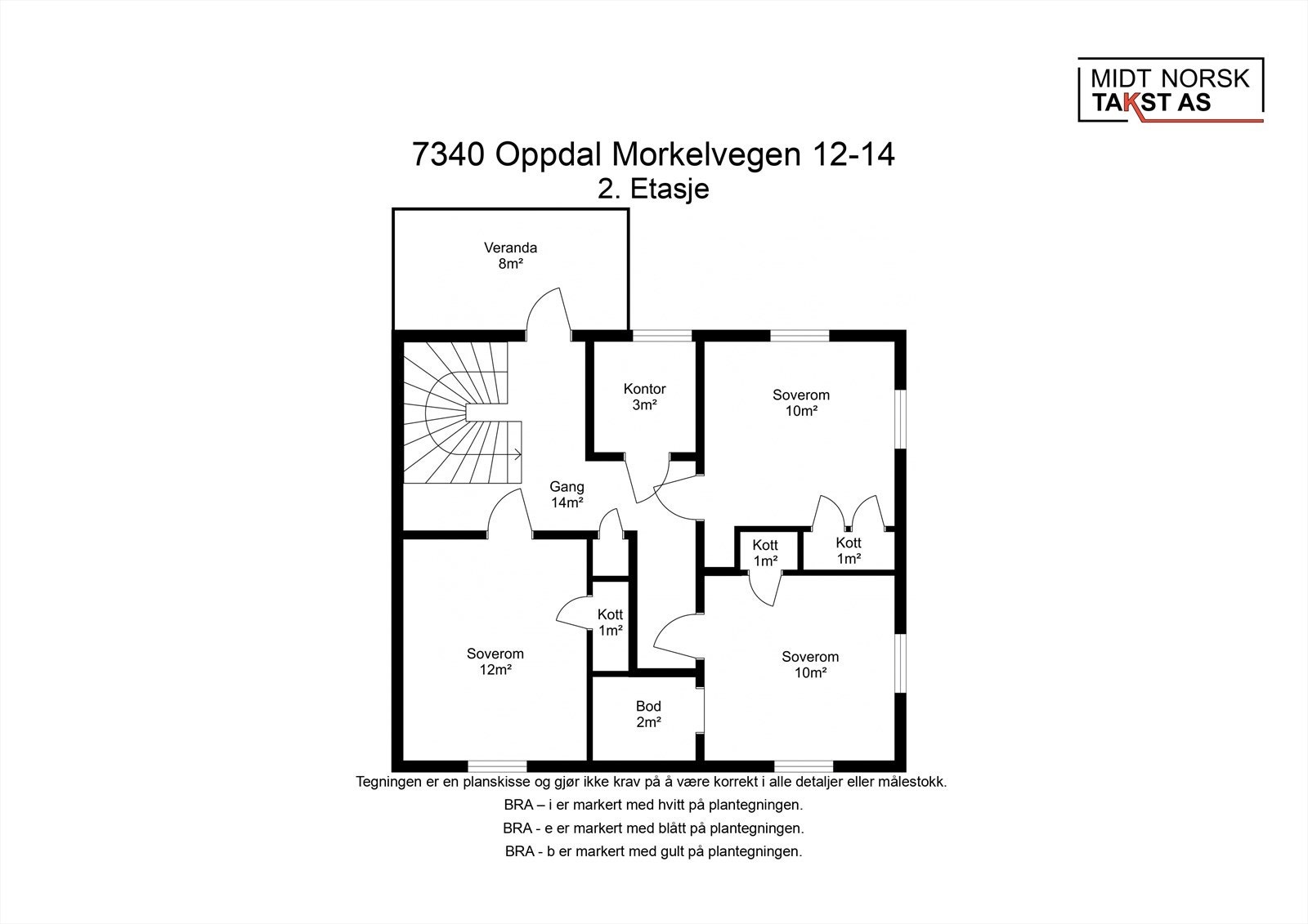 Planskisser 2. etasje Galleribilde