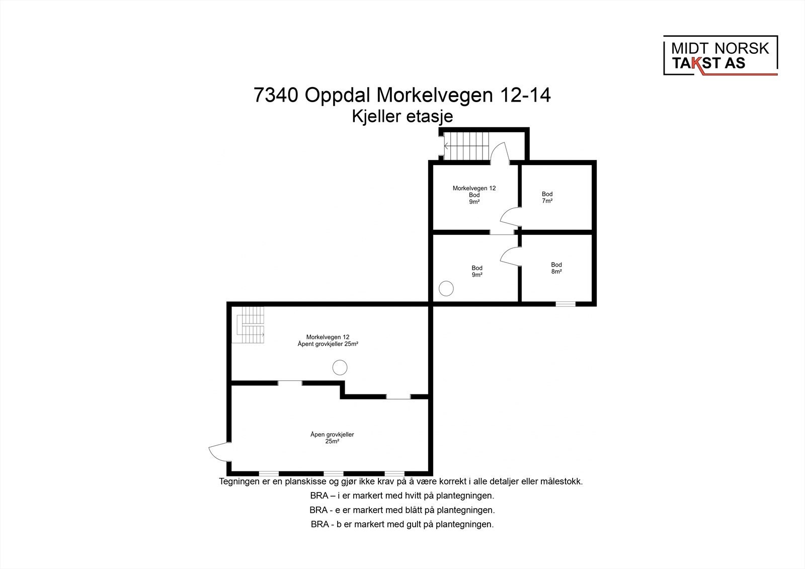 Planskisse kjeller Galleribilde