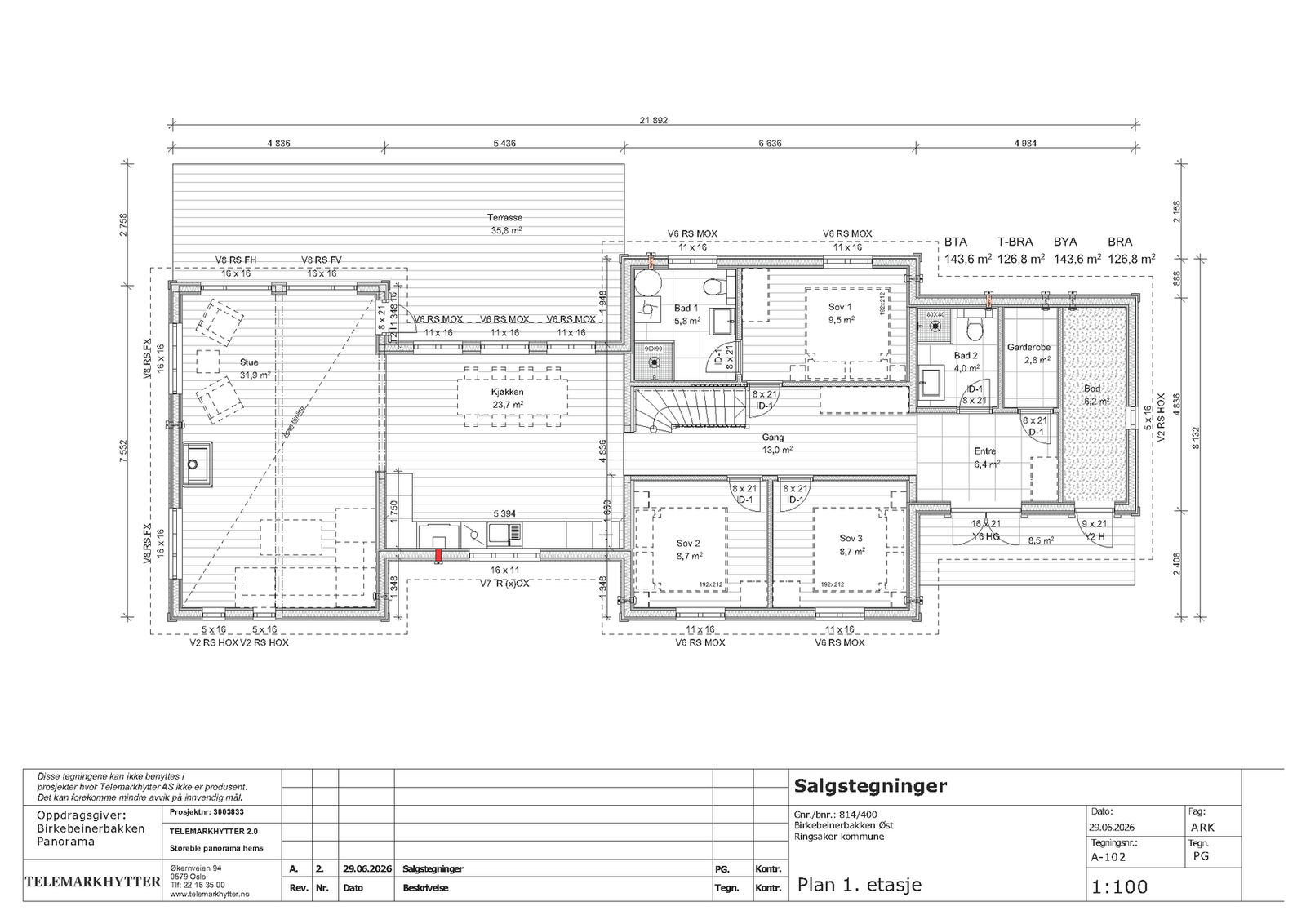 Plantegning hovedplan Galleribilde